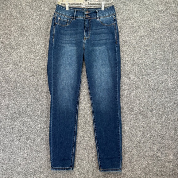 Curve Appeal Denim - Curve Appeal Jeans Womens 8 Dark Blue Curve Creator High Rise Skinny Denim